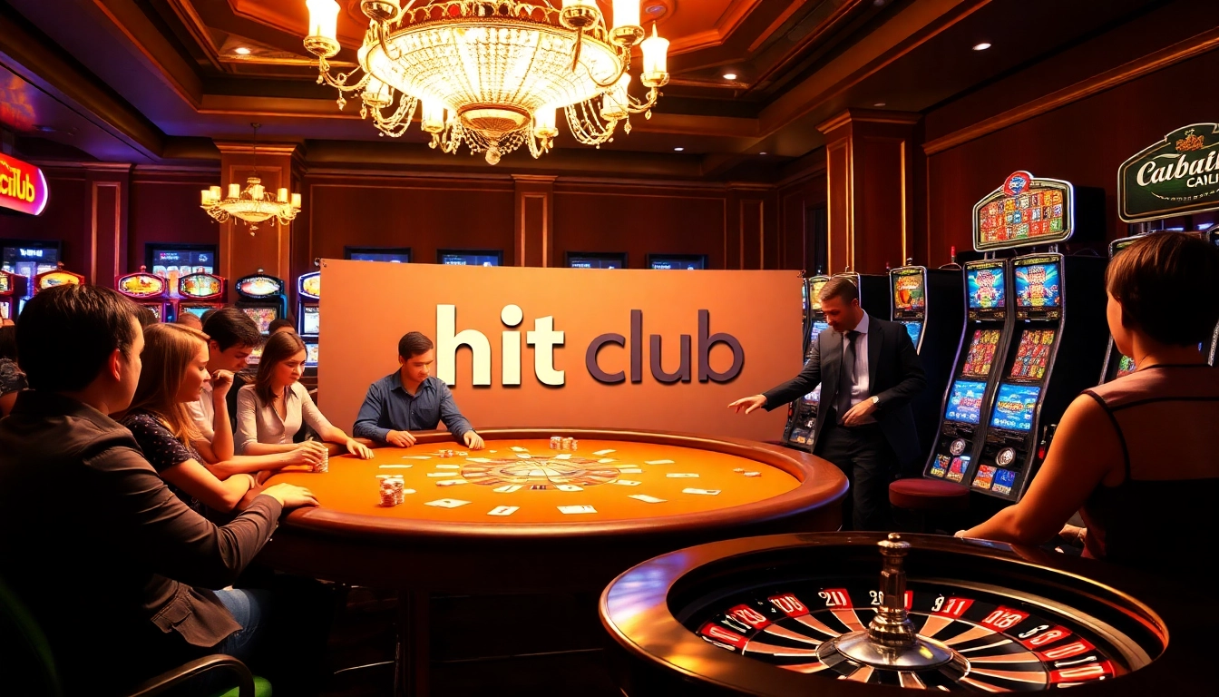 Experience the thrill of the hit club casino scene with engaging poker tables and vibrant gameplay.