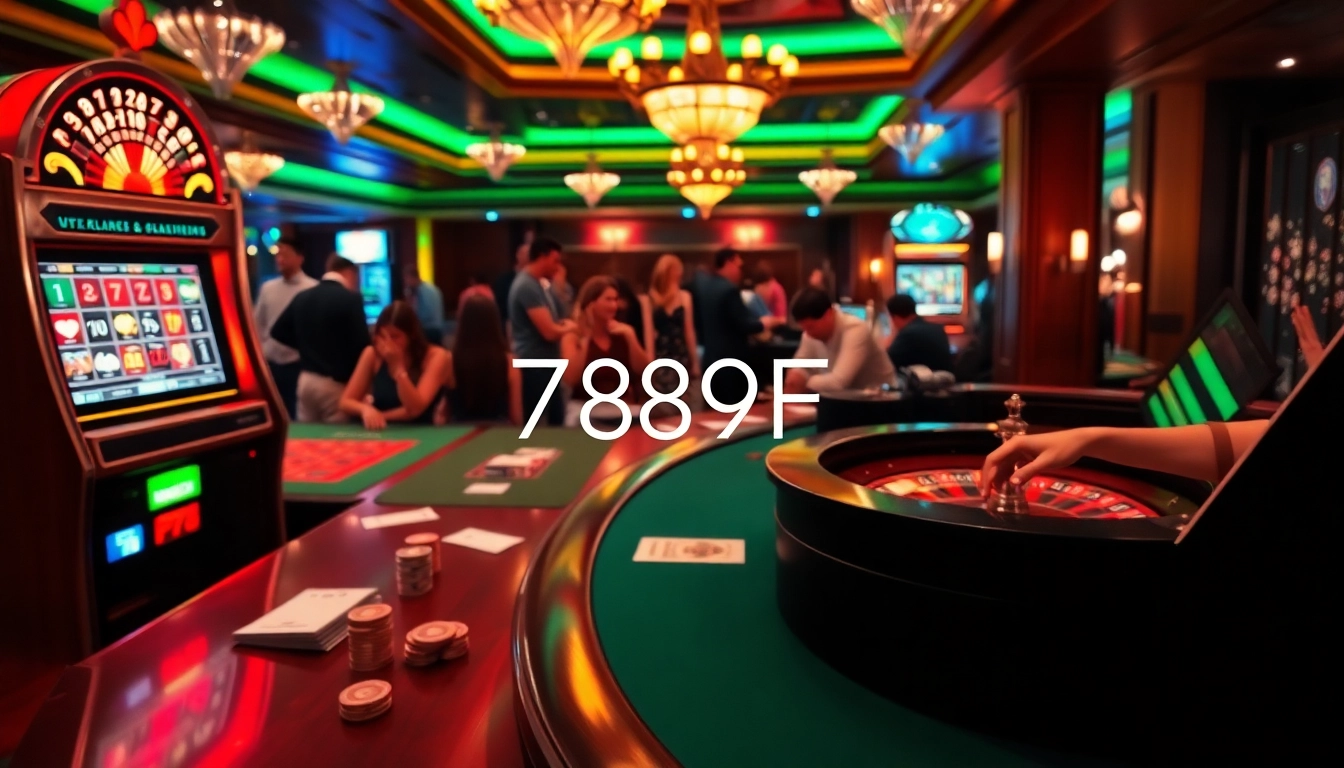 Players engaging with casino games showcasing 789F’s luxurious gaming experience.