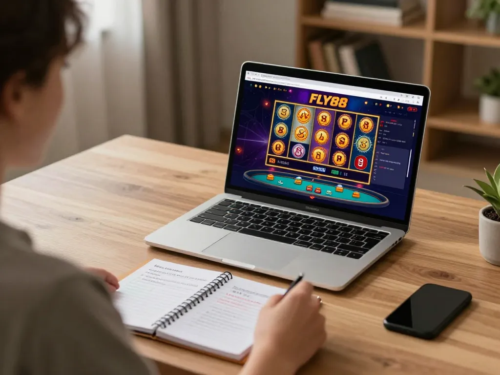Engaging online gaming scene at home using the fly88com biz platform for strategic bets.