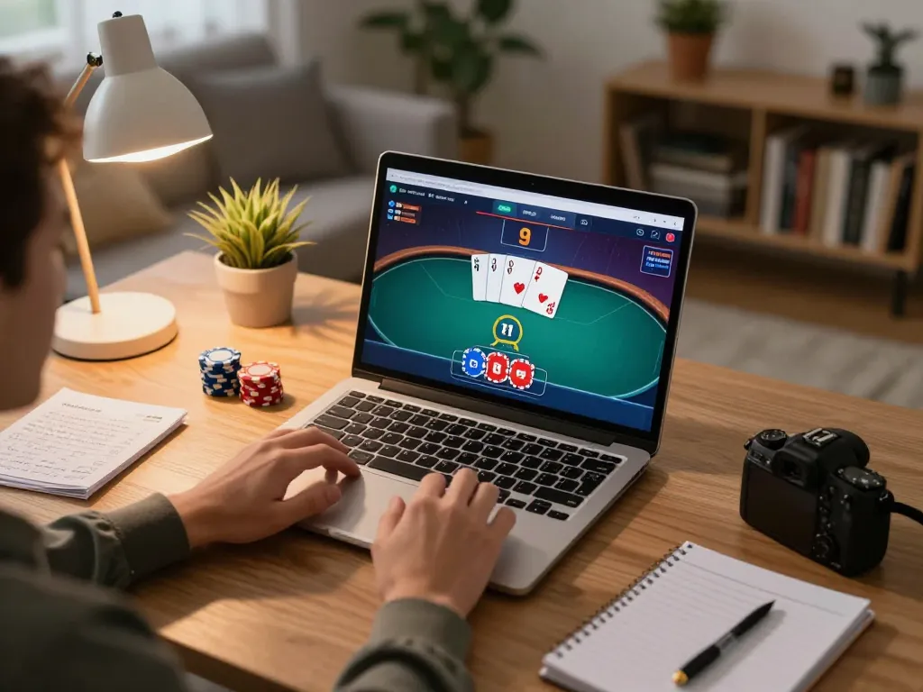 Experience online poker excitement at https://s666hn.com/ with strategic gameplay in a cozy home setting.