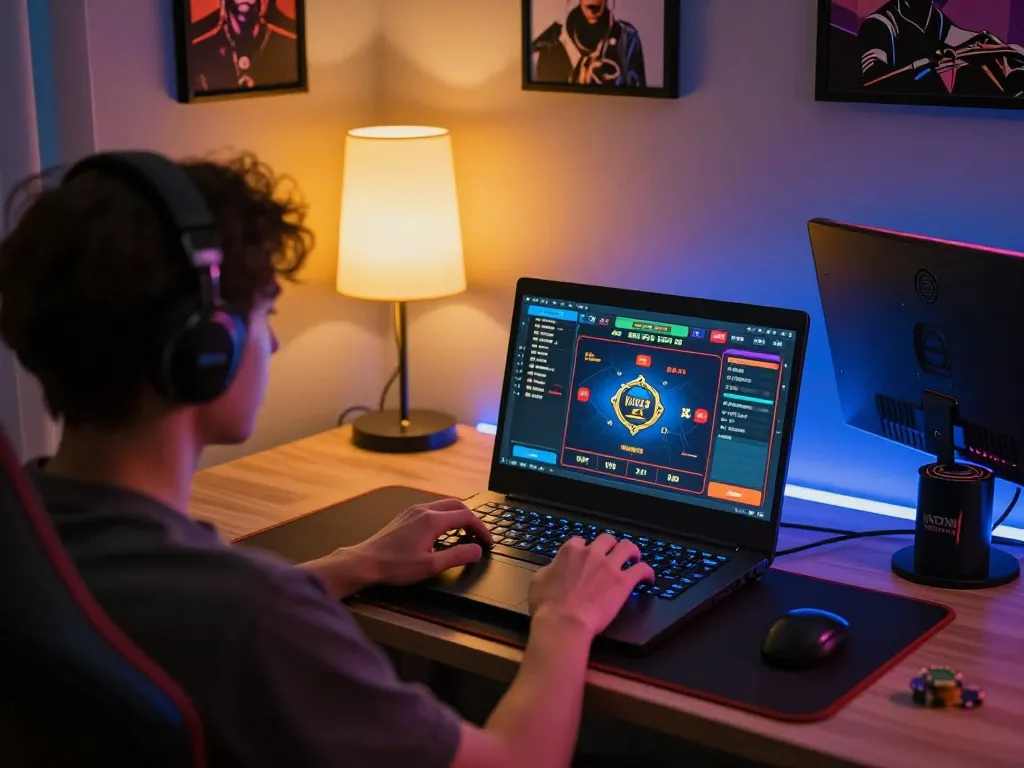 Engaging in online gambling at https://f168.osaka/ while focusing on poker strategies at home.