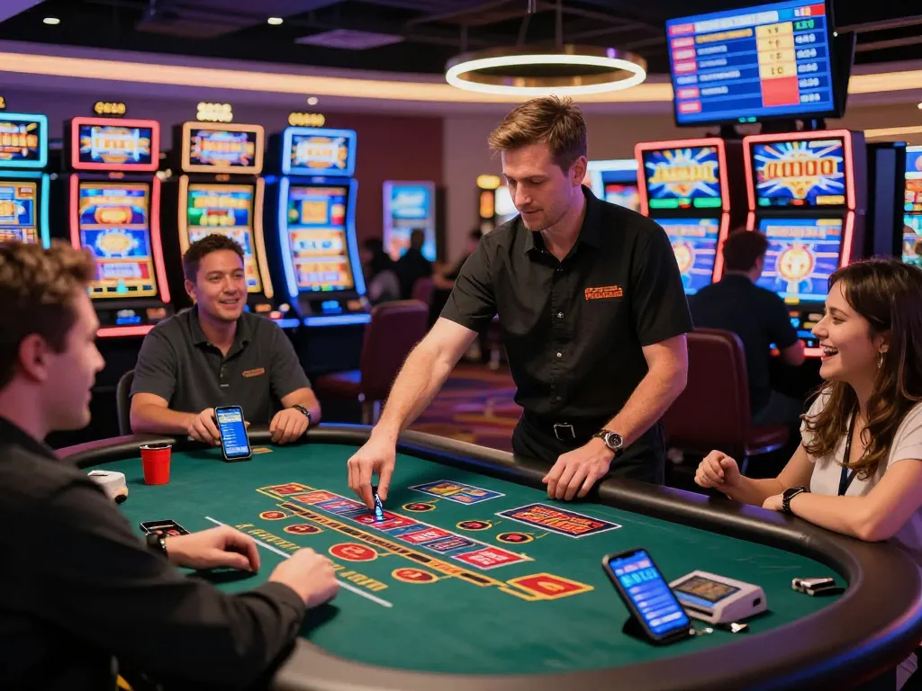 Players enjoying dynamic games at okwin.com with vibrant visuals and engaging dealers.