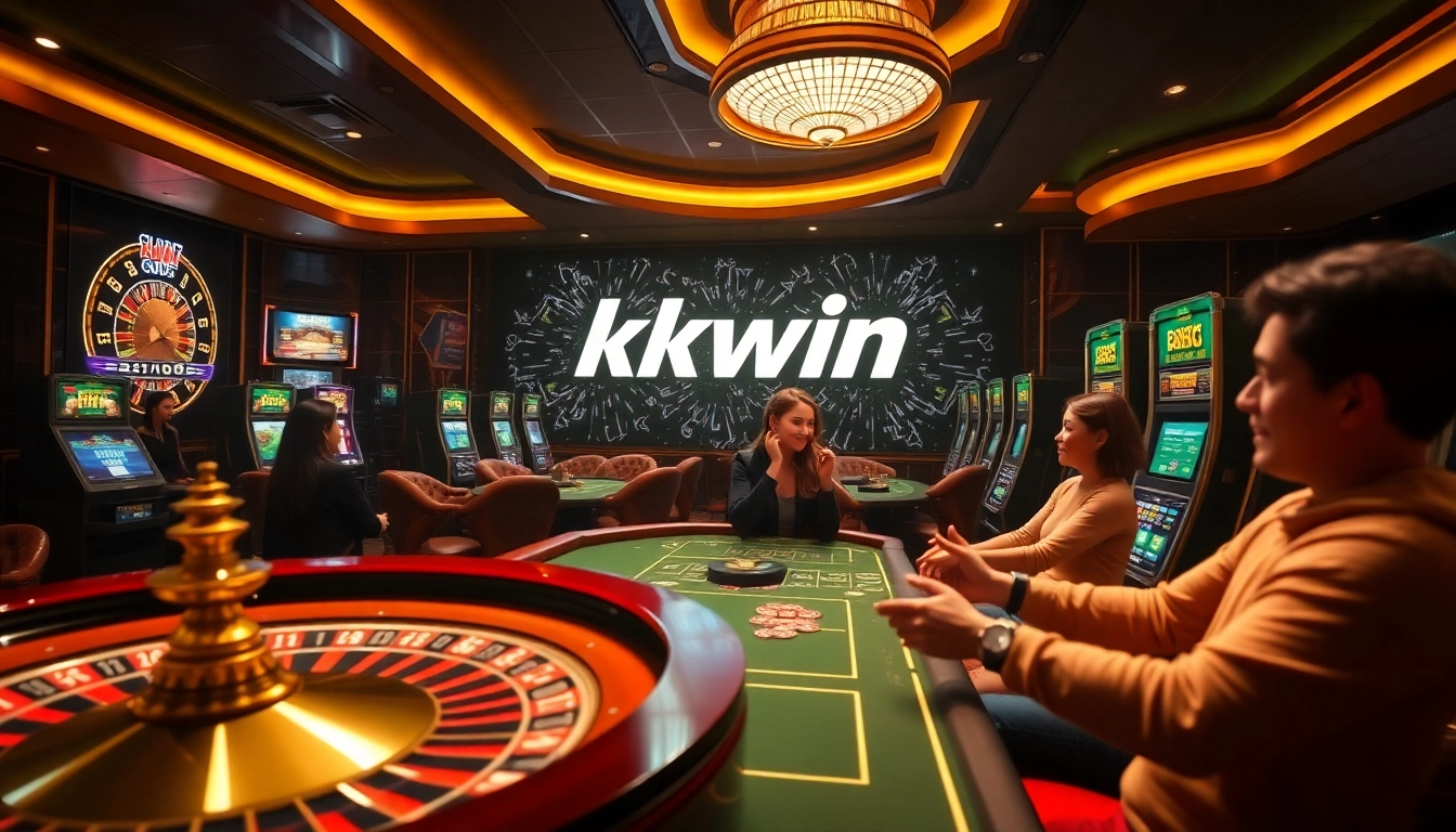 Experience the excitement of kkwin with vibrant casino games and luxurious surroundings.
