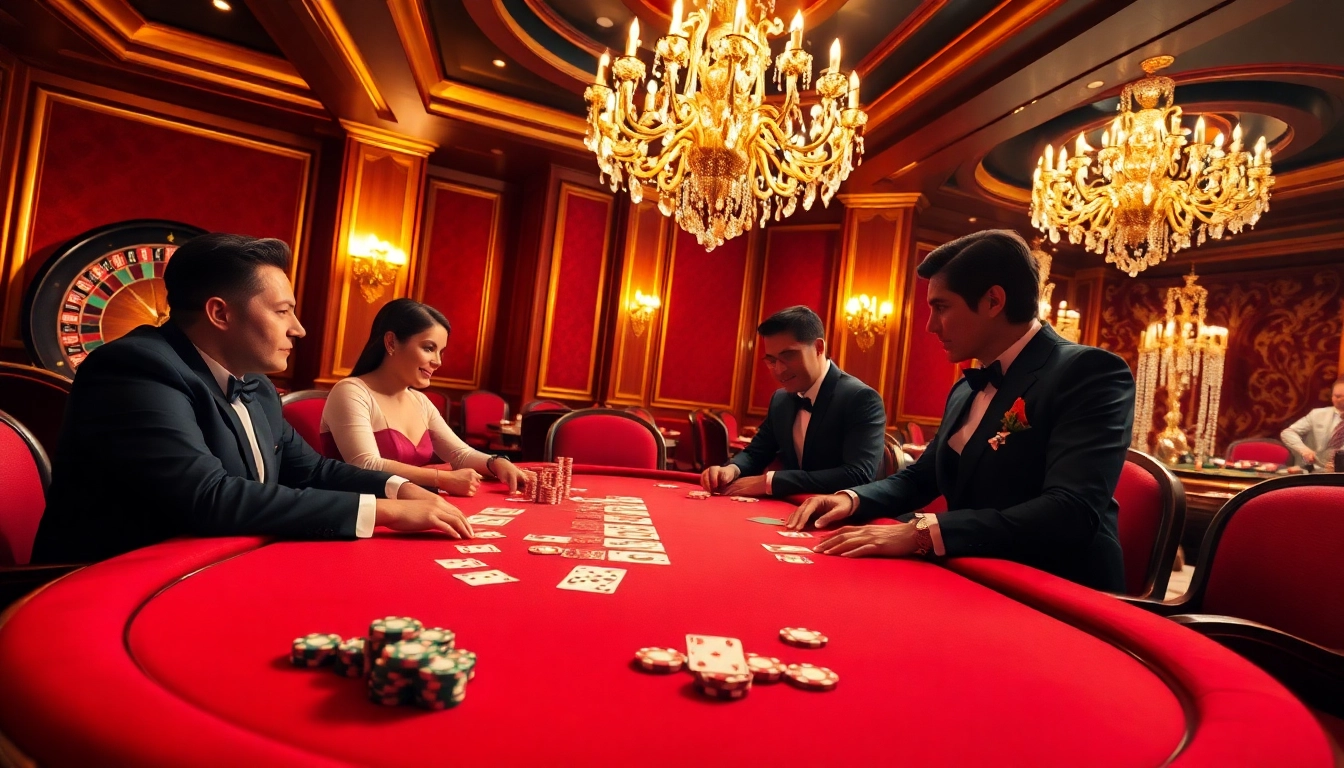 Experience thrilling high-stakes poker action at the luxury dh88 casino with vibrant chips and cards.