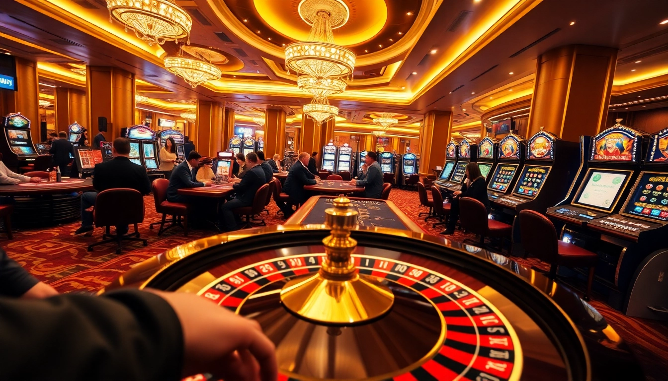 Sunwin players enjoying an exciting game at a luxury casino lounge.
