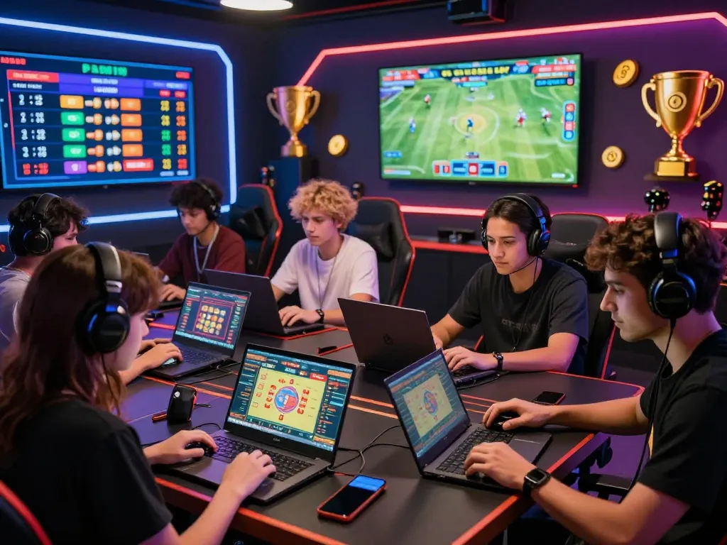 Exciting online lô đề experience with diverse players engaged in betting, showcasing a lively atmosphere of competition.