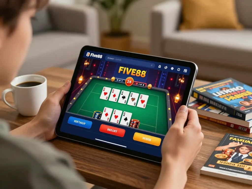 Experience Đăng ký Five88 through engaging live dealer games in a cozy home setting
