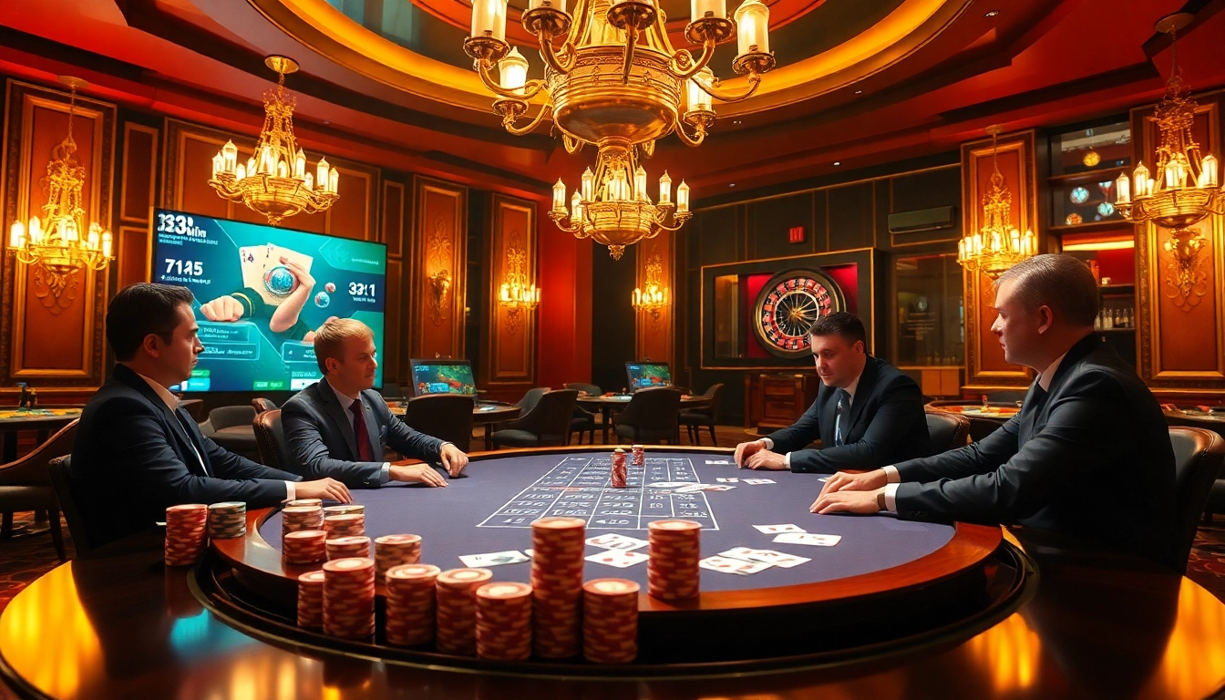 Experience thrilling poker action at https://33winn.gold/ with luxurious casino elements and vibrant atmosphere.