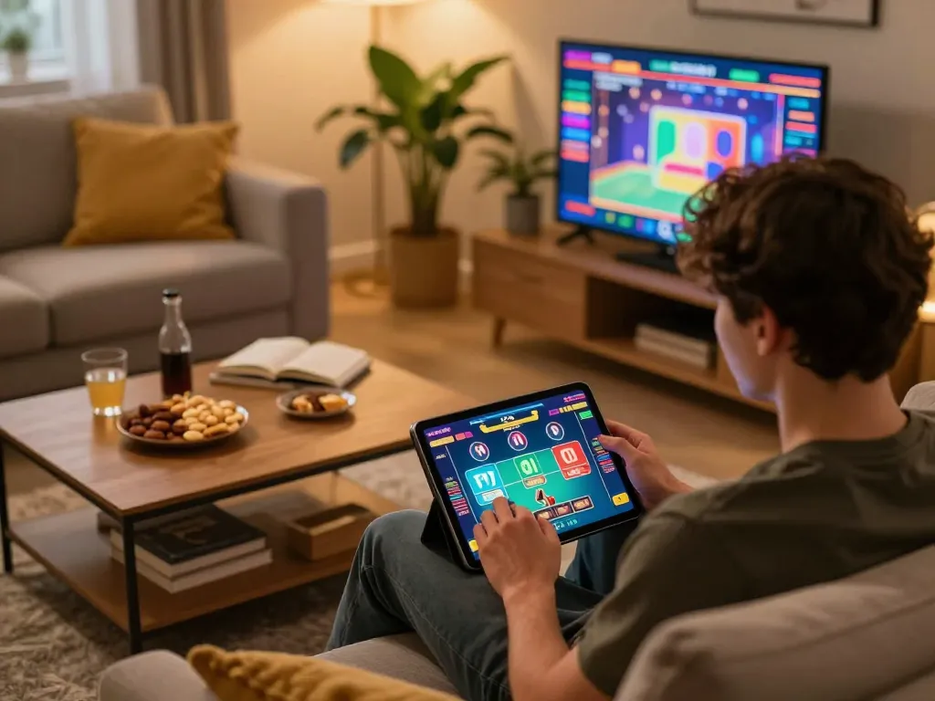 Engaging in a live dealer game on the gi8 platform from a comfortable home setting