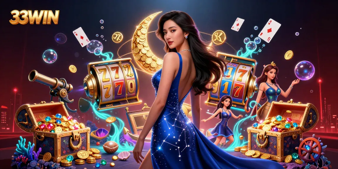 Experience thrilling gameplay at 33WIN with an elegant casino scene showcasing rich, captivating elements.