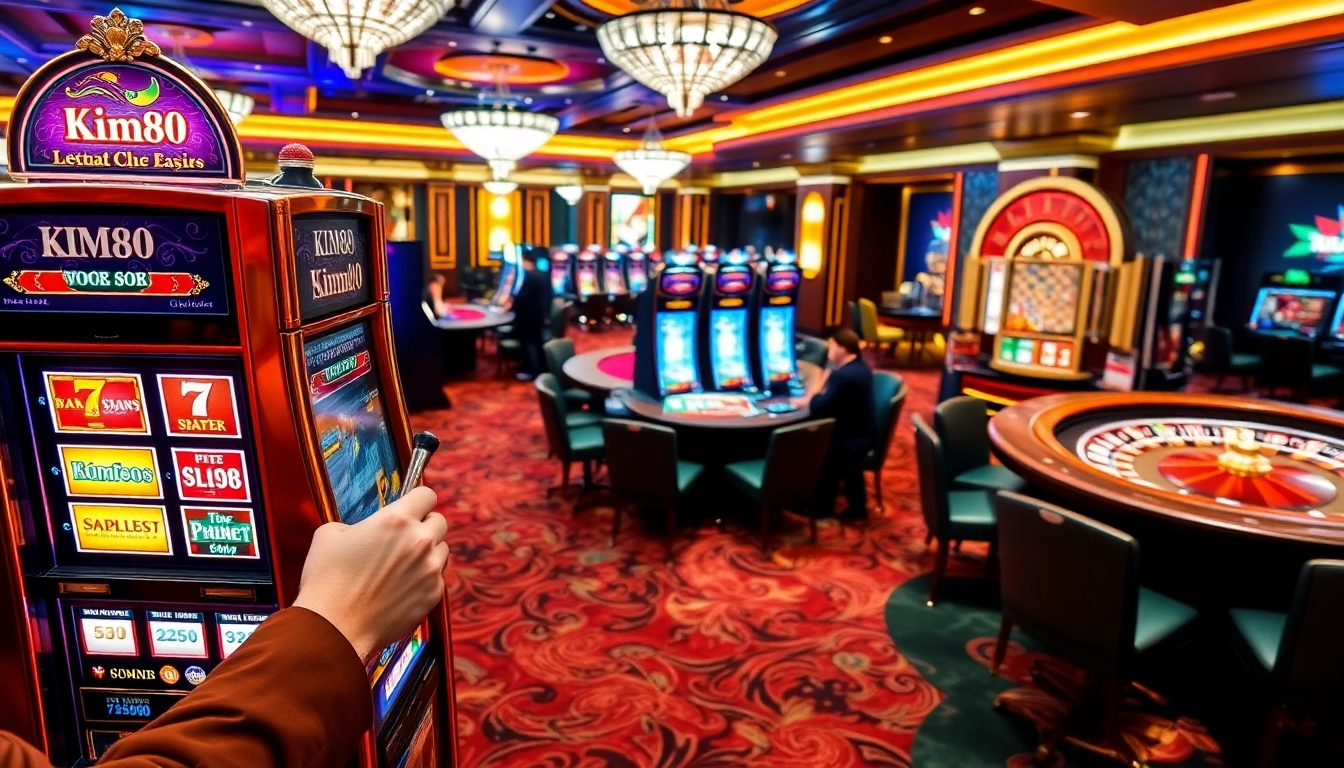 Experience the thrill of KIM88 at an exciting casino table game.