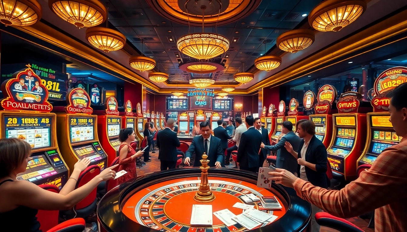 Excited players strategizing around a roulette table while engaging in soi cầu xsmb.