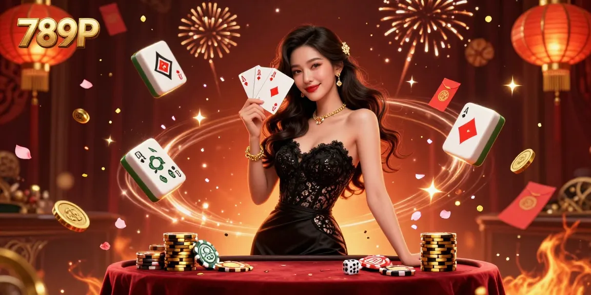Play winning hands at 789P with an elegant casino illustration featuring vibrant gaming elements.