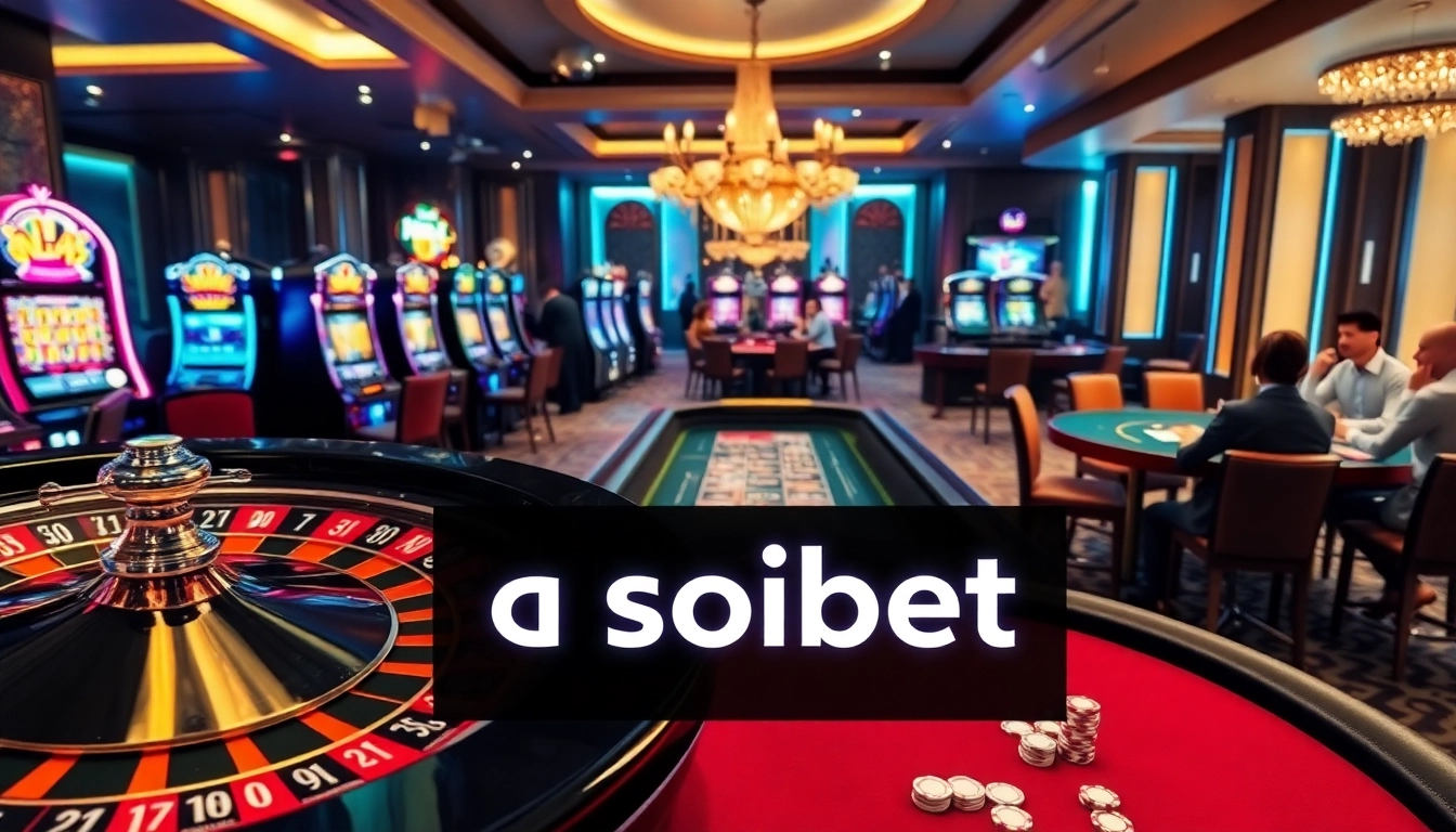 Experience the excitement at เว็บ soibet's premium online casino, featuring roulette, poker, and vibrant slot machines.