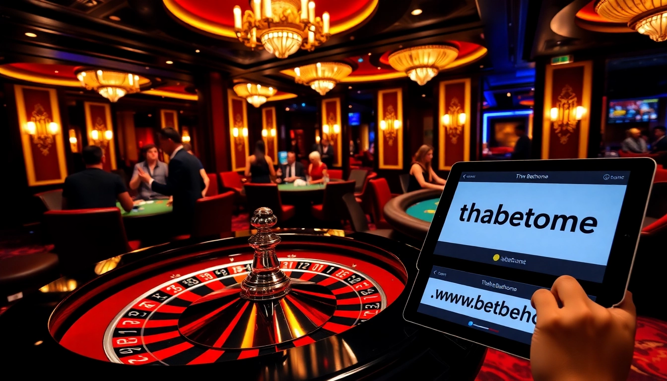 Experience thrilling gaming at https://thabethome.com/ with a vibrant casino atmosphere featuring roulette and blackjack.