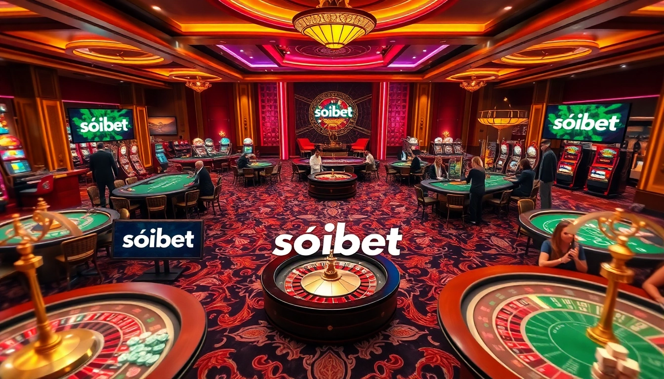 Exciting gaming atmosphere showcasing เว็บ soibet with players enjoying a vibrant casino experience.