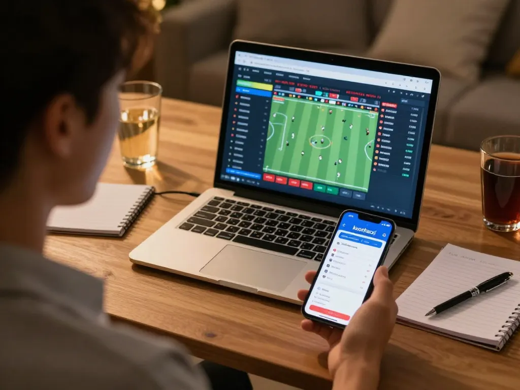 Betting strategies with keonhacai app on smartphone, enhancing online sports wagering experience.