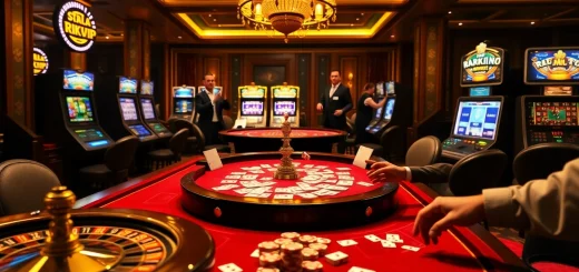 Engaged players at a vibrant cesspit filled with poker chips showcasing rikvip's exciting gaming atmosphere.