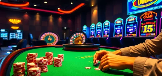 UU88 offers a professional casino experience with vibrant slot machines and poker tables.