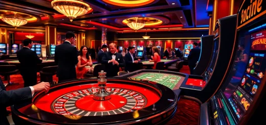 Players enjoying a thrilling game at the MMOO casino, with chips and roulette in focus.