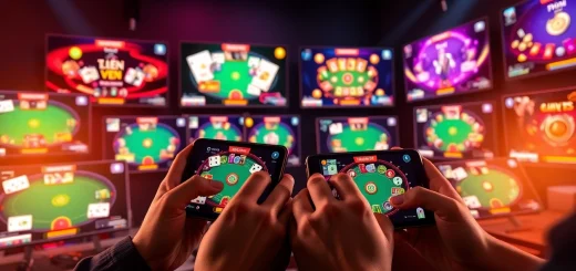 Engaging online gaming scene featuring topgamebaidoithuong.mx card games where players win real rewards.