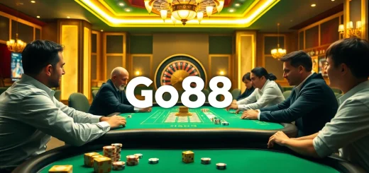 Experience thrilling poker action at https://go88.talk/ surrounded by vibrant casino brilliance.