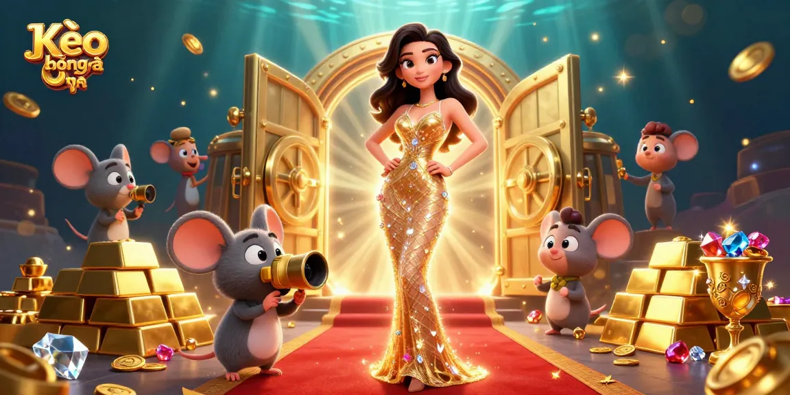 Bets accelerate as players engage with Kèo bóng đá in a vibrant casino scene full of sparkling treasures.