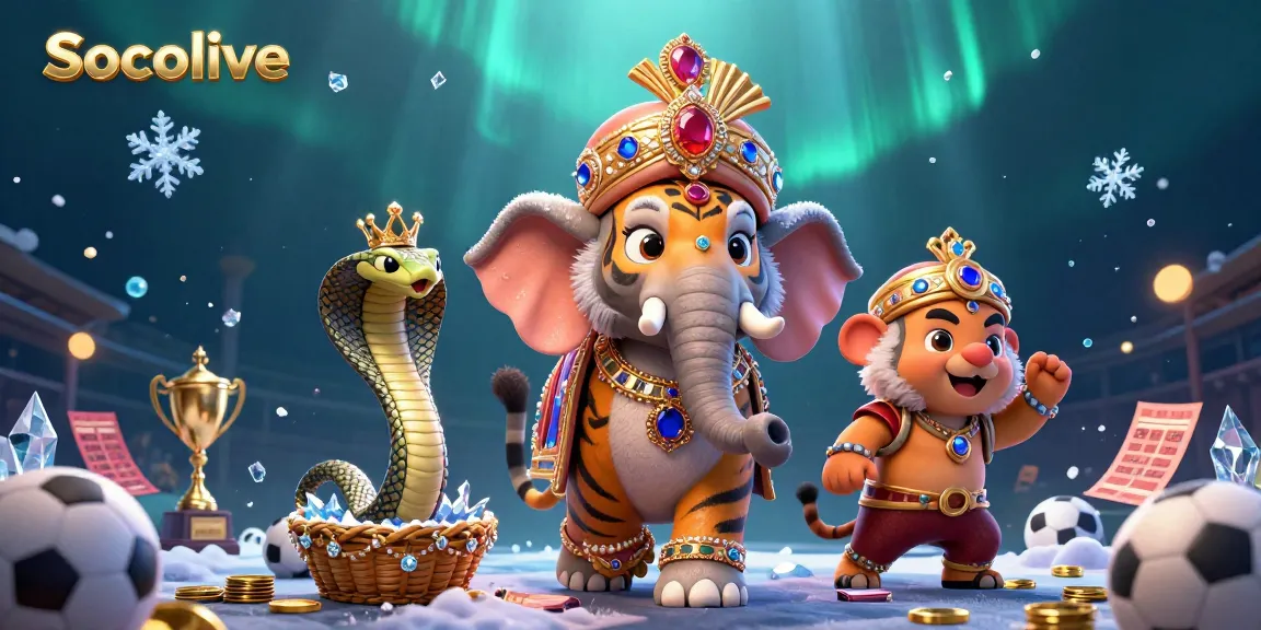 Socolive delivers immersive sports betting experiences with a vibrant 3D scene featuring a majestic tiger and elephant.